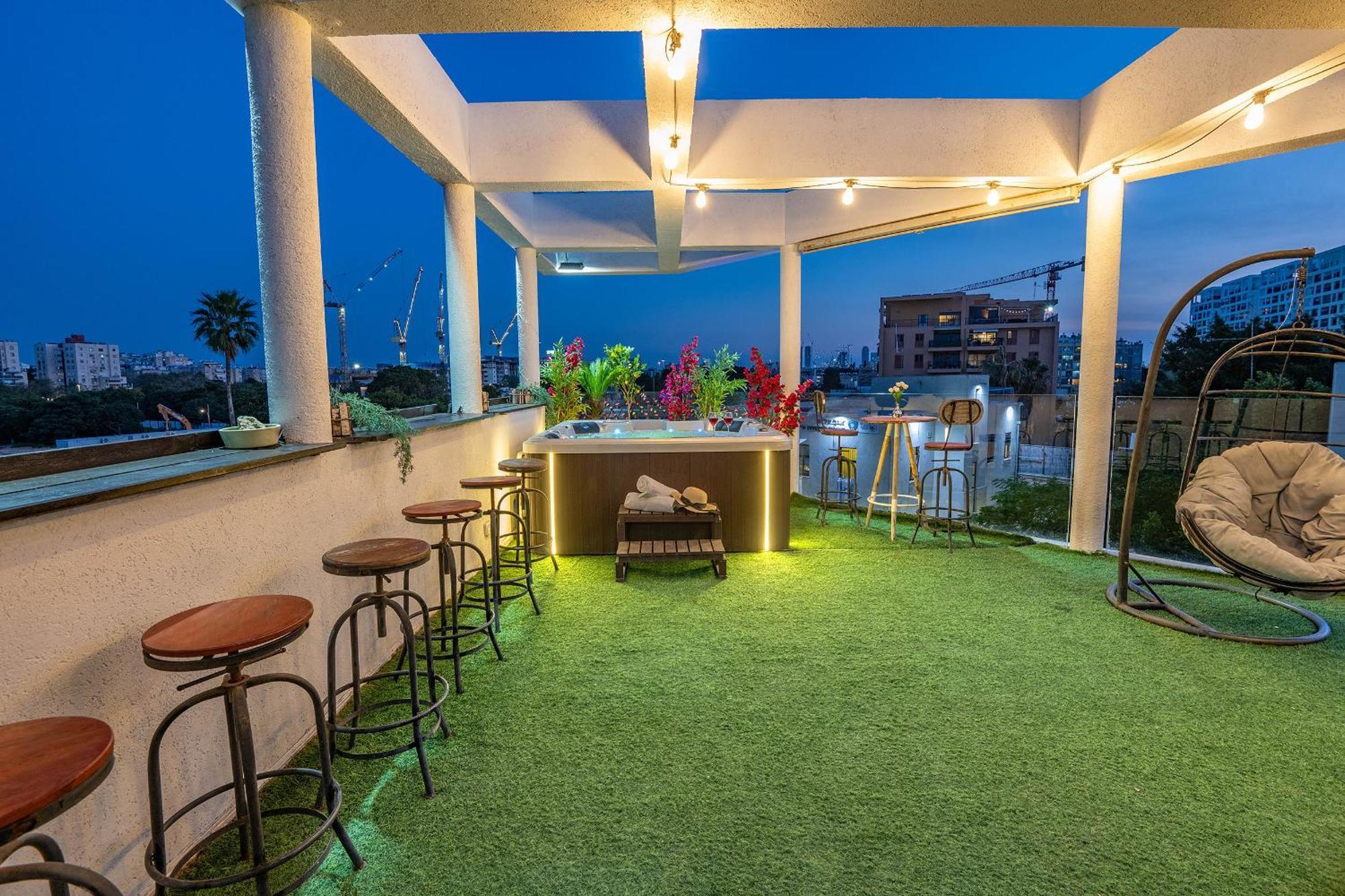 Apartmán Luxurious Penthouse In Tel Aviv With Pool Pokoj fotografie